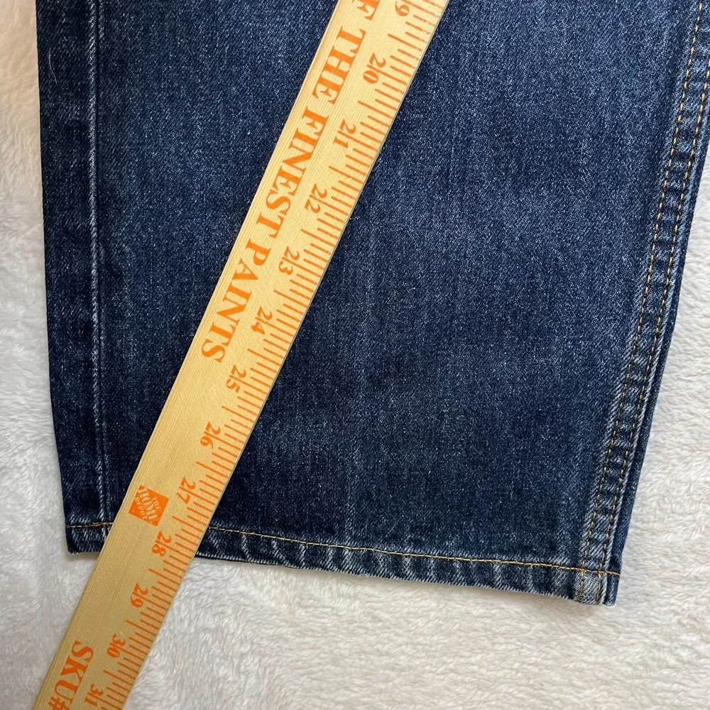 Levi's 505 Jeans Men's Blue Denim High Rise Relaxed Straight Fit Zip Fly - 40x28